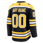 Boston Bruins Fanatics Home Premium Custom Jersey - Black