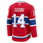 Men's Montreal Canadiens Nick Suzuki Fanatics Red Home Premium Player Jersey