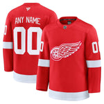 Chandail personnalisé Fanatics domicile Premium des Red Wings de Detroit - Rouge