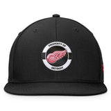 Detroit Red Wings Fanatics Authentic Pro Training Camp Snapback Hat - Black