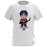 Lane Hutson Montreal Canadiens Mitchell & Ness Men's White Milo T-shirt