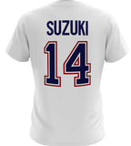 Nick Suzuki Montreal Canadiens  Mitchell & Ness Men's White Milo T-shirt