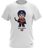 Nick Suzuki Montreal Canadiens  Mitchell & Ness Men's White Milo T-shirt