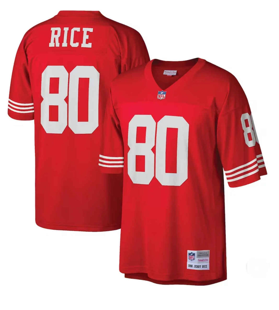 Jerry Rice #80 San Francisco 49ers Mitchell & Ness Legacy Jersey - Red ...