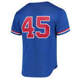 Pedro Martinez Montreal Expos Mitchell & Ness Cooperstown Collection Mesh Batting Practice Button-Up Jersey - Blue