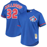 Roy Halladay Toronto Blue Jays Mitchell & Ness Cooperstown Collection Mesh Batting Practice Button-Up Jersey - Blue