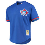 Roy Halladay Toronto Blue Jays Mitchell & Ness Cooperstown Collection Mesh Batting Practice Button-Up Jersey - Blue