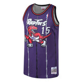 Men's Mitchell & Ness Vince Carter Purple Toronto Raptors 1998/99 Hardwood Classics Swingman Jersey