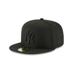 Casquette Yankees de New York ajustée New Era 59FIFTY des - Noir sur noir