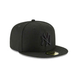 Casquette Yankees de New York ajustée New Era 59FIFTY des - Noir sur noir