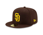 Casquette ajustée New Era marron 59FIFTY des Padres de San Diego