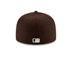 Casquette ajustée New Era marron 59FIFTY des Padres de San Diego
