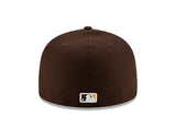 Casquette ajustée New Era marron 59FIFTY des Padres de San Diego