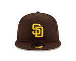 Casquette ajustée New Era marron 59FIFTY des Padres de San Diego