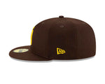 Casquette ajustée New Era marron 59FIFTY des Padres de San Diego