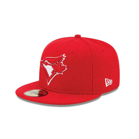 Casquette ajustée 59Fifty rouge pour homme des Blue Jays de Toronto (MLB) de New Era