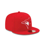 Casquette ajustée 59Fifty rouge pour homme des Blue Jays de Toronto (MLB) de New Era