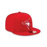 Casquette ajustée 59Fifty rouge pour homme des Blue Jays de Toronto (MLB) de New Era