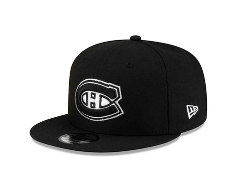 Montreal Canadiens NHL New Era Men's Black/White 9Fifty  Snapback