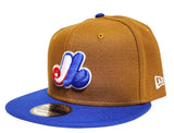 Montreal Expos New Era 9Fifty Snapback Peanut Royal