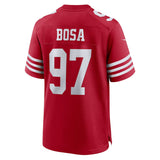Nick Bosa San Francisco 49ers Nike - Chandail de match - Écarlate