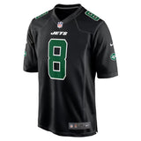 Aaron Rodgers #8 Jets de New York Chandail Fashion Game par Nike - Noir