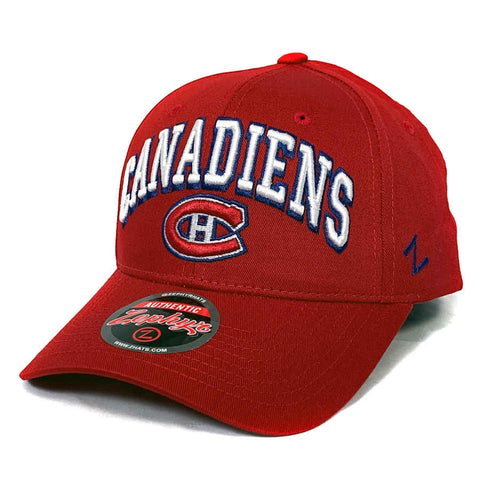 Montreal Canadiens NHL Zephyr Sport Arch Hat - Red - Adjustable