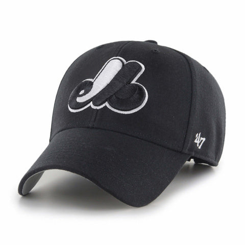 Montreal Expos Black And Whte '47 Clean Up Cap