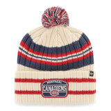 Montreal Canadiens NHL '47 Hone Patch Cuff Pom Knit Hat