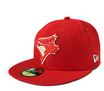 Toronto Blue Jays New Era Authentic Collection - 59 Fifty Red logo