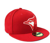 Toronto Blue Jays New Era Authentic Collection - 59 Fifty Red logo