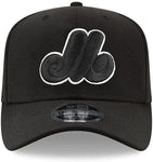 New Era Montreal Expos 9FIFTY Stretch Snap MLB Cooperstown Black White Snapback Hat