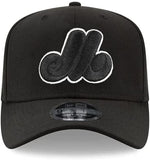 New Era Montreal Expos 9FIFTY Stretch Snap MLB Cooperstown Black White Snapback Hat