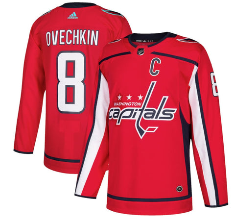Men's Washington Capitals Alexander Ovechkin adidas Red Authentic Player - Jersey