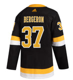 Men's Boston Bruins adidas Patrice Bergeron #37 Authentic Pro Alternate Jersey