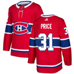 Adidas Carey Price pour hommes Canadiens de Montréal Authentic Pro Joueur - Rouge - Maillot