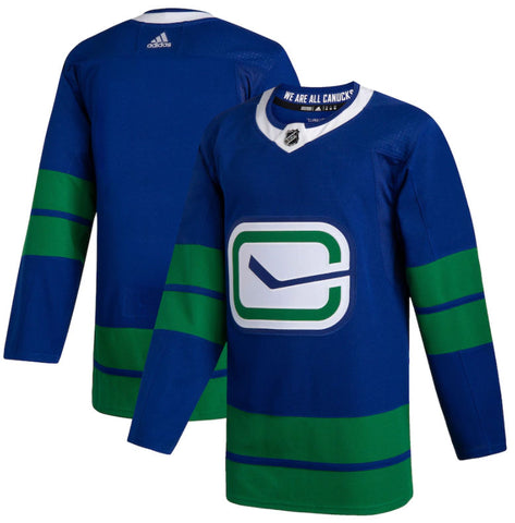 Customized Vancouver Canucks adidas Royal 2019/20 Alternate - Authentic Blank Jersey