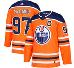 Connor McDavid Oilers d'Edmonton chandail pour hommes Authentique adidas orange