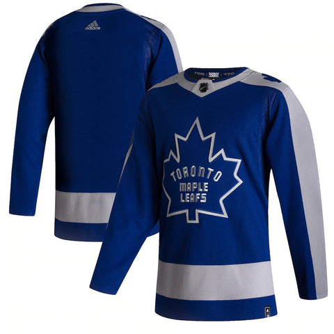 Customized Men's Toronto Maple Leafs Adidas Blue Reverse Retro Jersey