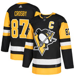 Men's Pittsburgh Penguins Sidney Crosby Adidas Black Authentic Player - Jersey