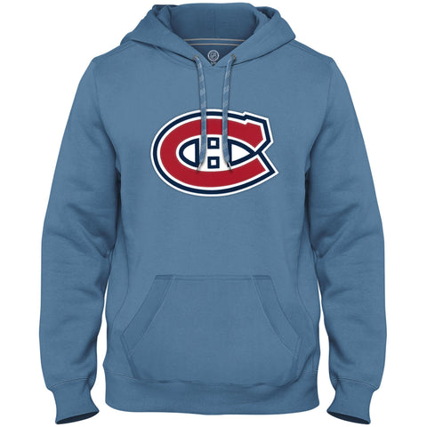 Montreal Canadiens NHL Express Twill Logo Hoodie - Light Blue
