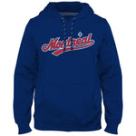 Montreal Expos Cooperstown Twill Logo Hoodie (Blue) - Bulletin