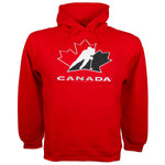 Sweat à capuche d'Équipe Canada IIHF avec logo en sergé - Bulletin - Rouge