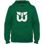 Hartford Whalers Vintage NHL Express Twill Logo Hoodie - Green