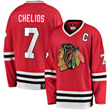 Men's Fanatics Branded Chris Chelios Red Chicago Blackhawks Premier Breakaway Retired Player Jersey