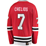 Chris Chelios Blackhawks de Chicago Chandail Breakaway à la retraite Fanatics - Rouge