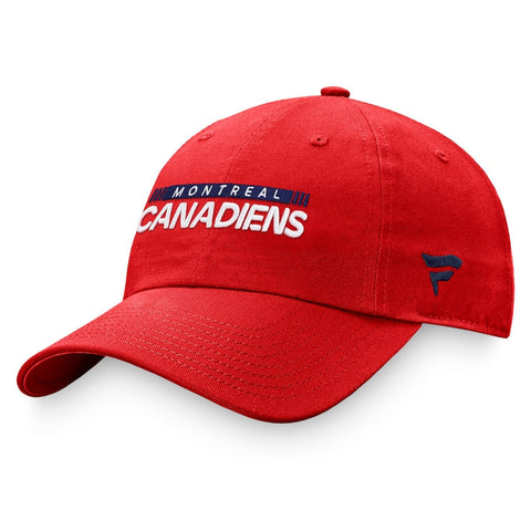 Casquette Canadiens de Montréal Fanatics rouge - Authentique Pro Rink