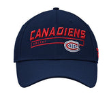 Casquette Authentic Pro Rinkside Structured Wordmark Fanatics Canadiens de Montréal - Bleu