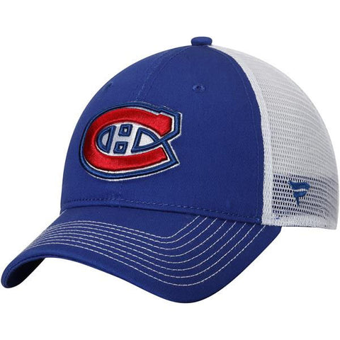 Montreal Canadiens Snapback Trucker Dark Royal White Cap - Fanatics