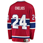 Chris Chelios Canadiens de Montréal Chandail Breakaway à la retraite Fanatics - Rouge 